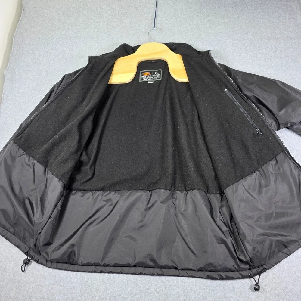 Easton Full Zip Lined Jacket Mens XL Black High‎ Performance Athletic Fit Casual